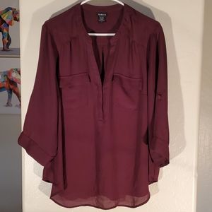 Torrid Burgundy (wine color) Blouse